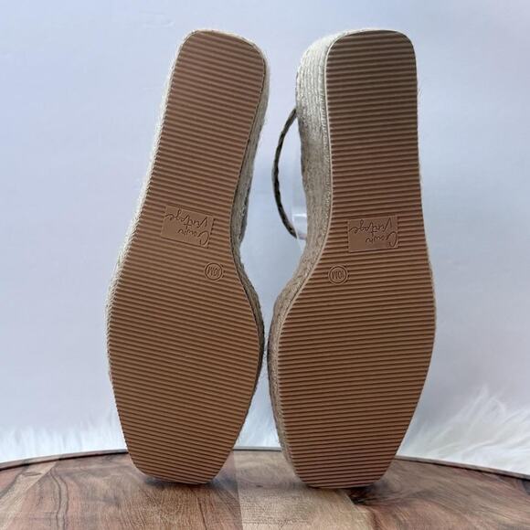 Crown Vintage Shoes Womens‎ Size 10M Espadrille Wedge Ankle Strap Sandal Summer - Picture 9 of 10